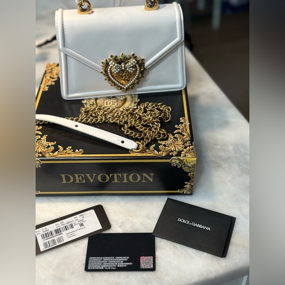 Dolce & Gabbana Small smooth calfskin White Devotion bag - Picture 11 of 11